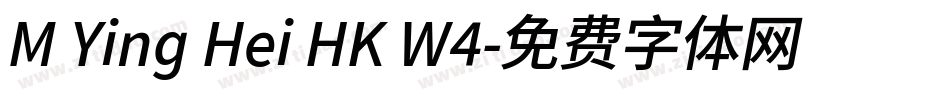 M Ying Hei HK W4字体转换